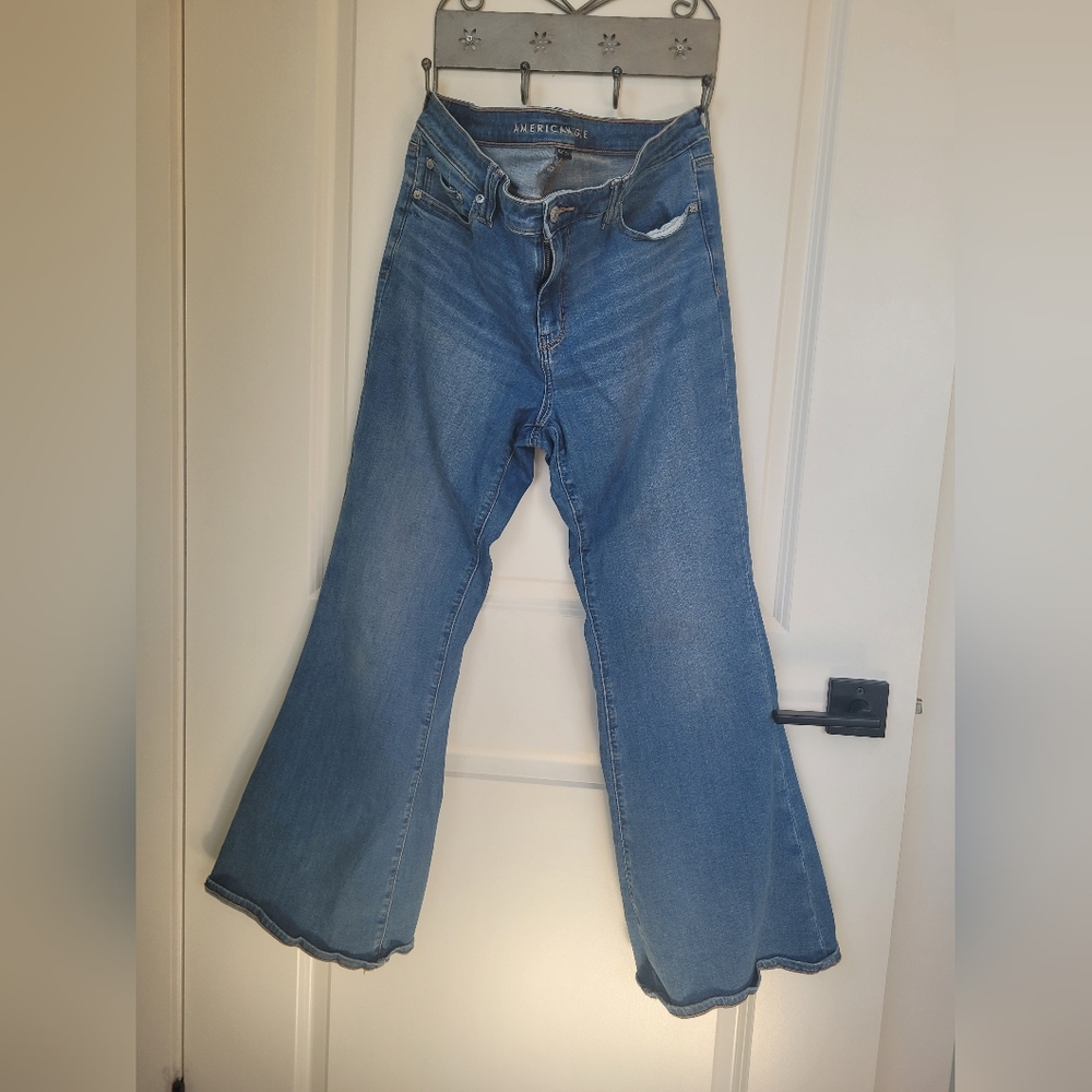 2 For $35 American Eagle Low Rise Flare Jeans